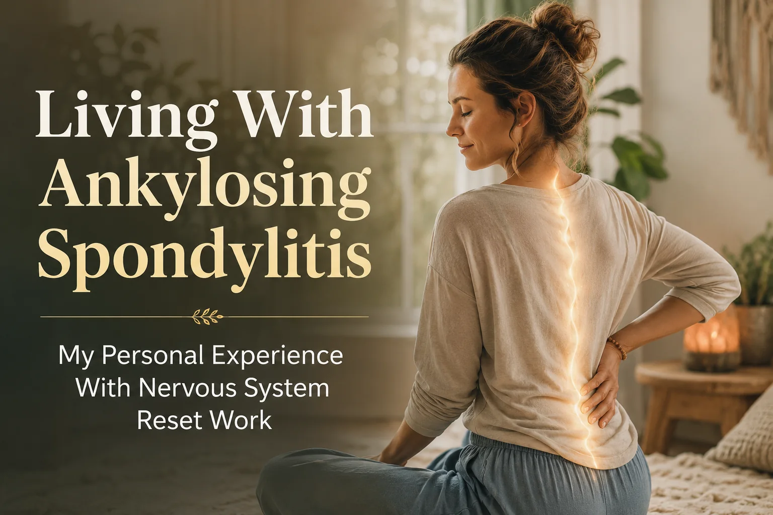 Client story about living with ankylosing spondylitis and nervous system reset work