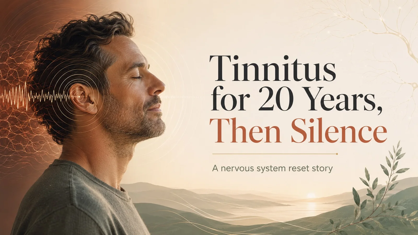A man discussing his experience living with tinnitus for more than 20 years