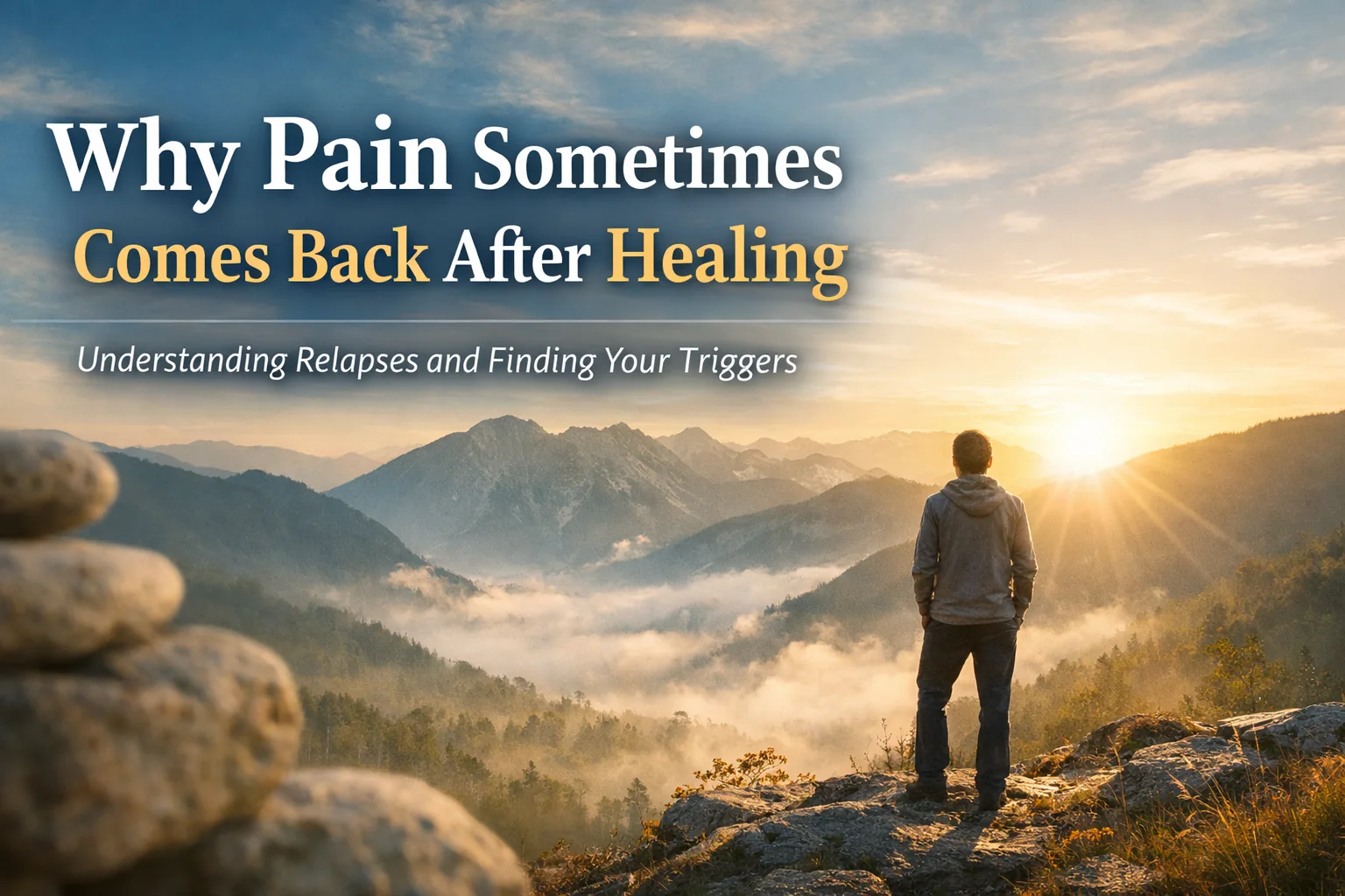 Illustration for an article explaining why pain may return after a period of relief
