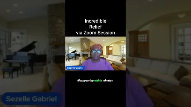 Video thumbnail: Incredible #painrelief via Zoom session.